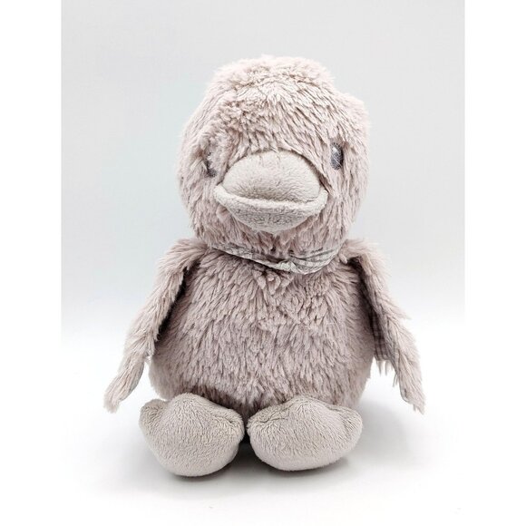 GINGERLILLY AUSTRALIA Dylan GRAY DUCK Plush RATTLE CRINKLE LOVEY Stuffed Toy 10" - Picture 1 of 4